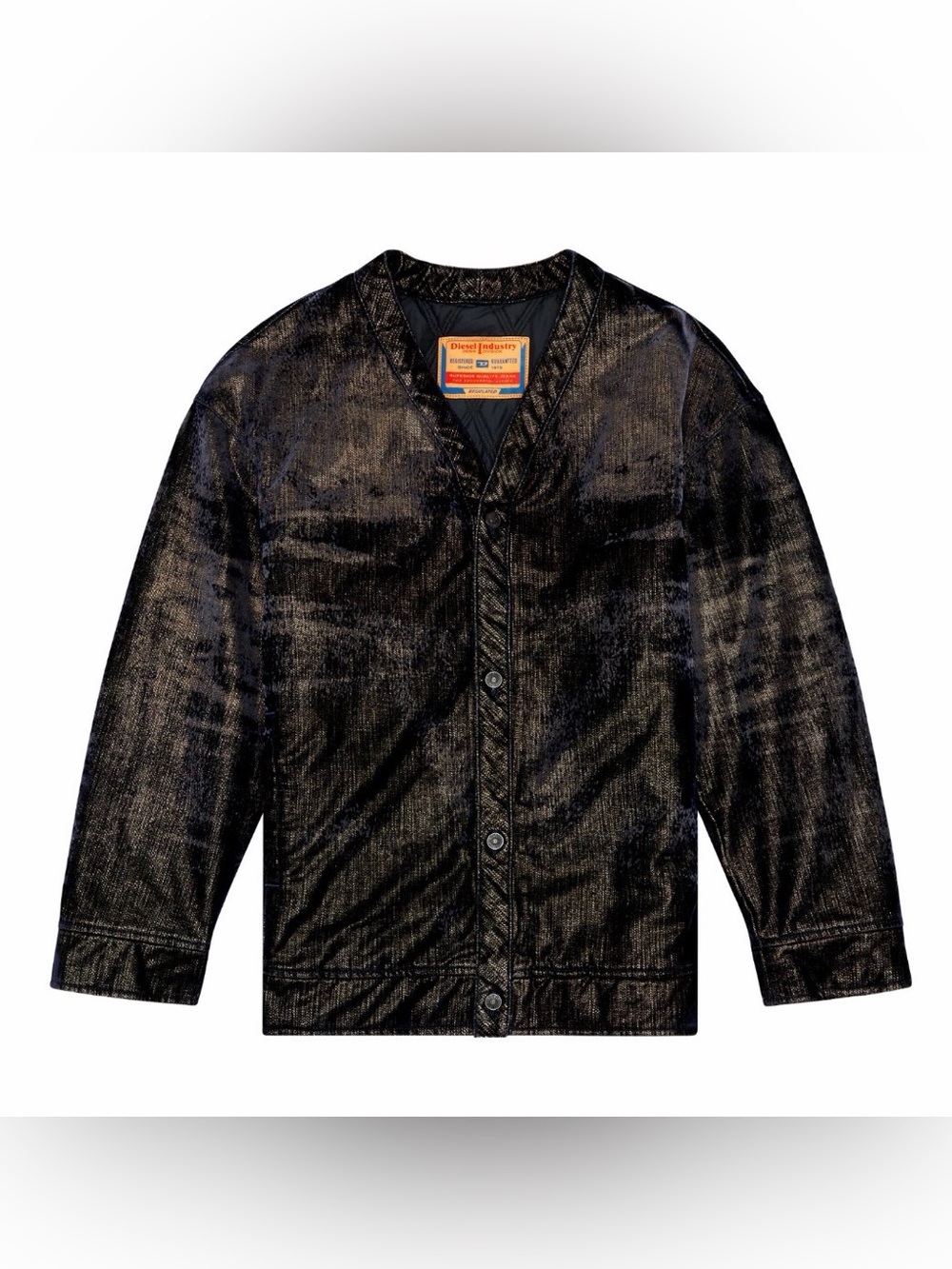 DIESEL D-CONF-S Jacket/Denim Jacket Size: M Gold x navy Men
